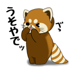 ChaTaro of red pandas Kansai dialect sticker #4008558