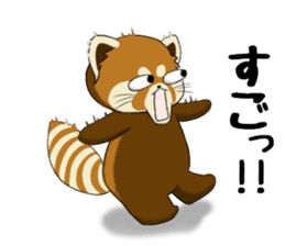 ChaTaro of red pandas Kansai dialect sticker #4008586