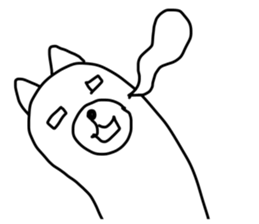 BONBON's White bear  Sirokuma sticker #4008773