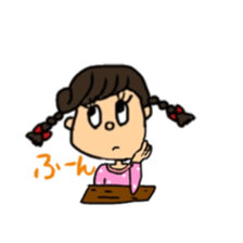 Girl braids sticker sticker #4008813