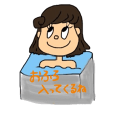 Girl braids sticker sticker #4008817