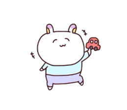 Message for wife from child-care rabbit. sticker #4009070