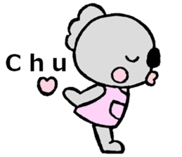 Koala sticker (Eraser stamp) sticker #4009484