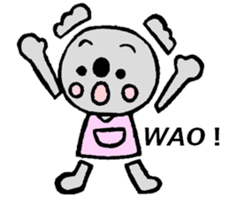 Koala sticker (Eraser stamp) sticker #4009485