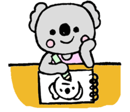 Koala sticker (Eraser stamp) sticker #4009504