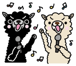 Three alpacas sticker sticker #4009717