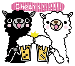 Three alpacas sticker sticker #4009718