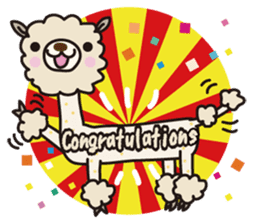 Three alpacas sticker sticker #4009724