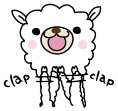 Three alpacas sticker sticker #4009725