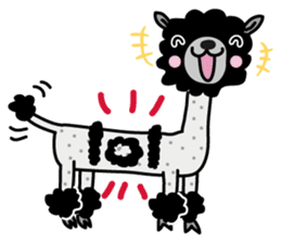 Three alpacas sticker sticker #4009727