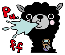 Three alpacas sticker sticker #4009729