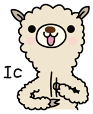 Three alpacas sticker sticker #4009740