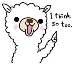 Three alpacas sticker sticker #4009741