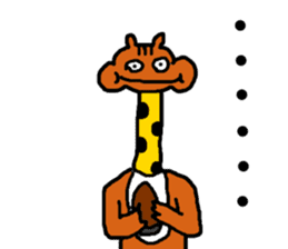 giraffe sticker + sticker #4010226