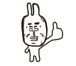 Heart of the friendly rabbit sticker #4011073