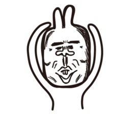 Heart of the friendly rabbit sticker #4011075