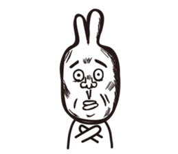 Heart of the friendly rabbit sticker #4011076