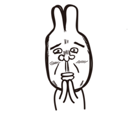 Heart of the friendly rabbit sticker #4011078