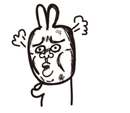 Heart of the friendly rabbit sticker #4011083