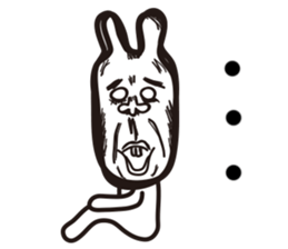 Heart of the friendly rabbit sticker #4011084