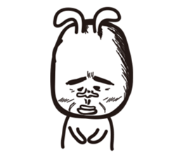 Heart of the friendly rabbit sticker #4011085