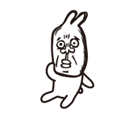 Heart of the friendly rabbit sticker #4011086