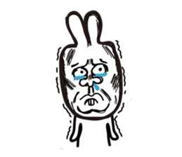 Heart of the friendly rabbit sticker #4011087