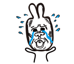 Heart of the friendly rabbit sticker #4011088