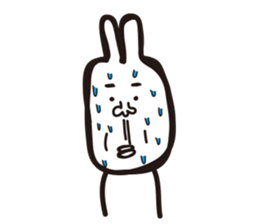 Heart of the friendly rabbit sticker #4011089