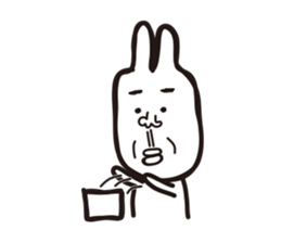 Heart of the friendly rabbit sticker #4011090