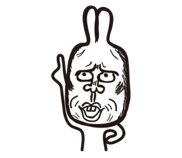 Heart of the friendly rabbit sticker #4011091