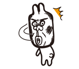 Heart of the friendly rabbit sticker #4011094