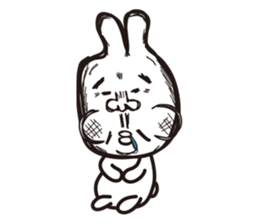 Heart of the friendly rabbit sticker #4011096