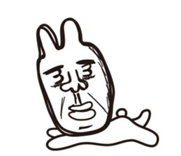 Heart of the friendly rabbit sticker #4011097