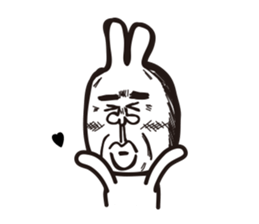 Heart of the friendly rabbit sticker #4011101