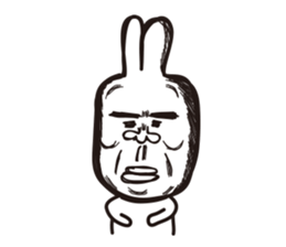 Heart of the friendly rabbit sticker #4011102