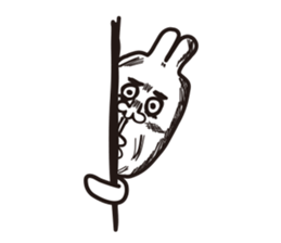 Heart of the friendly rabbit sticker #4011103