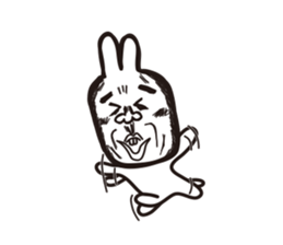 Heart of the friendly rabbit sticker #4011105