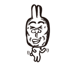 Heart of the friendly rabbit sticker #4011107