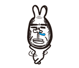 Heart of the friendly rabbit sticker #4011108