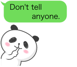 Message of panda! sticker #4011383