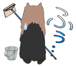 a cheerful Yorkshire terrier 2nd jp sticker #4012677