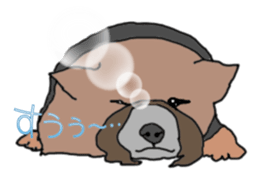 a cheerful Yorkshire terrier 2nd jp sticker #4012678