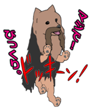 a cheerful Yorkshire terrier 2nd jp sticker #4012685