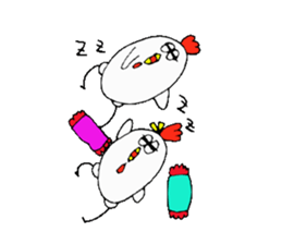 Chicken Brother and sister. sticker #4014355
