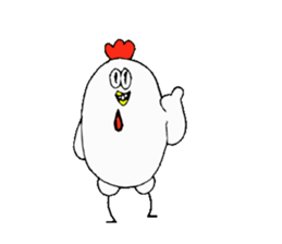 Chicken Brother and sister. sticker #4014360