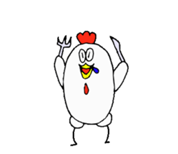 Chicken Brother and sister. sticker #4014361