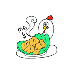 Chicken Brother and sister. sticker #4014365