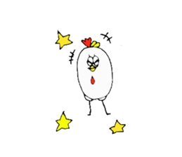 Chicken Brother and sister. sticker #4014370