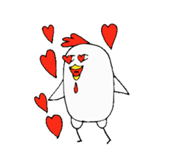 Chicken Brother and sister. sticker #4014389